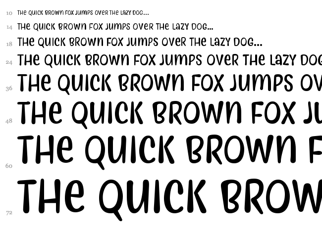 Myfrida font waterfall